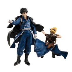 MEGAHOUSE Roy Mustang & Riza Hawkeye Fullmetal Alchemist Precious GEM Figure Set -Anime peripheral Sales 4535123830587 figure roy mustang and riza hawkeye fullmetal alchemist precious gem set alta