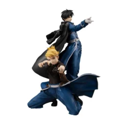 MEGAHOUSE Roy Mustang & Riza Hawkeye Fullmetal Alchemist Precious GEM Figure Set -Anime peripheral Sales 4535123830587 figure roy mustang and riza hawkeye fullmetal alchemist precious gem set altd