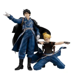 MEGAHOUSE Roy Mustang & Riza Hawkeye Fullmetal Alchemist Precious GEM Figure Set -Anime peripheral Sales 4535123830587 figure roy mustang and riza hawkeye fullmetal alchemist precious gem set altf