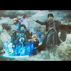 MEGAHOUSE Roy Mustang & Riza Hawkeye Fullmetal Alchemist Precious GEM Figure Set -Anime peripheral Sales 4535123830587 figure roy mustang and riza hawkeye fullmetal alchemist precious gem set alth