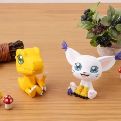 MEGAHOUSE Agumon & Tailmon Look Up Series Digimon Adventure Figure Set With Gift