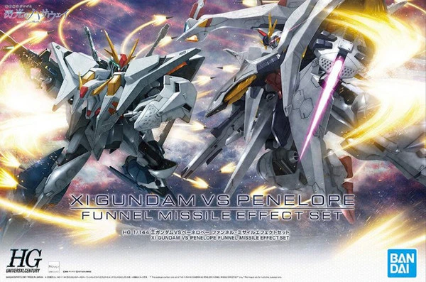 BANDAI FIGURE Xi Gundam Vs Penelope Funnel Missile Effect HGUC 1/144 Model Kit Set 9 BANDAI FIGURE Xi Gundam Vs Penelope Funnel Missile Effect HGUC 1/144 Model Kit Set - Image 7