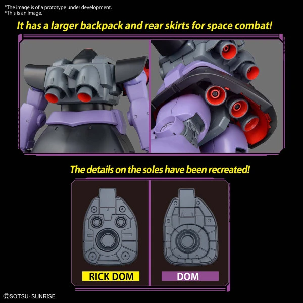 BANDAI FIGURE Rick Dom Mobile Suit Gundam 1/100 MG Model Kit 6 BANDAI FIGURE Rick Dom Mobile Suit Gundam 1/100 MG Model Kit - Image 4