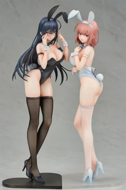 ENSOUTOYS Black Bunny Aoi And White Bunny Natsume Original Character Figure Set