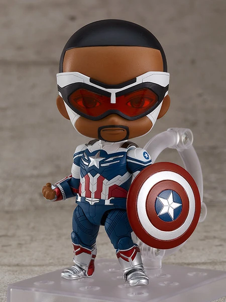 GOOD SMILE Captain America (Sam Wilson) DX Ver The Falcon And The Winter Soldier Nendoroid Figure 6 GOOD SMILE Captain America (Sam Wilson) DX Ver The Falcon And The Winter Soldier Nendoroid Figure - Image 4