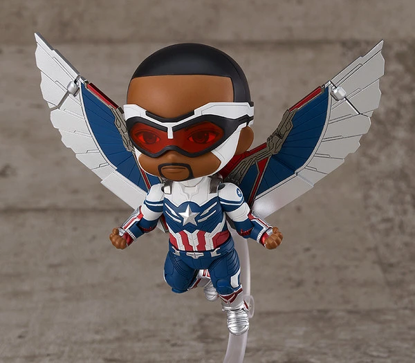 GOOD SMILE Captain America (Sam Wilson) DX Ver The Falcon And The Winter Soldier Nendoroid Figure 7 GOOD SMILE Captain America (Sam Wilson) DX Ver The Falcon And The Winter Soldier Nendoroid Figure - Image 5