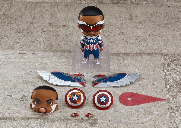 GOOD SMILE Captain America (Sam Wilson) DX Ver The Falcon And The Winter Soldier Nendoroid Figure 3 GOOD SMILE Captain America (Sam Wilson) DX Ver The Falcon And The Winter Soldier Nendoroid Figure
