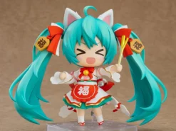 GOOD SMILE Hatsune Miku Maneki Miku Ver Vocaloid Nendoroid Figure -Anime peripheral Sales 4580590127401 figure hatsune miku maneki miku ver vocaloid nendoroid altb