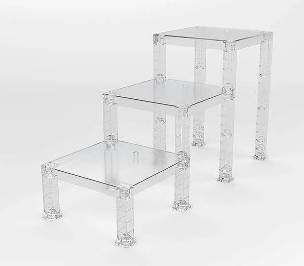 GOOD SMILE The Simple Stand Build-On Type Translucent Ver Customizable Figure Stand Set 5 GOOD SMILE The Simple Stand Build-On Type Translucent Ver Customizable Figure Stand Set - Image 3