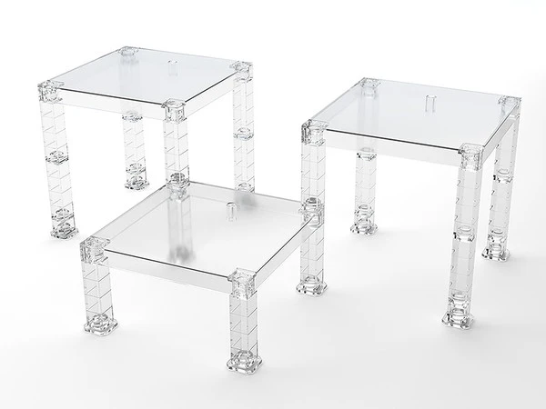 GOOD SMILE The Simple Stand Build-On Type Translucent Ver Customizable Figure Stand Set 3 GOOD SMILE The Simple Stand Build-On Type Translucent Ver Customizable Figure Stand Set