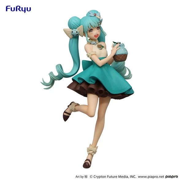FURYU Hatsune Miku (Re-run) Chocolate Mint Ver SweetSweets Series Vocaloid Figure 9 FURYU Hatsune Miku (Re-run) Chocolate Mint Ver SweetSweets Series Vocaloid Figure - Image 7