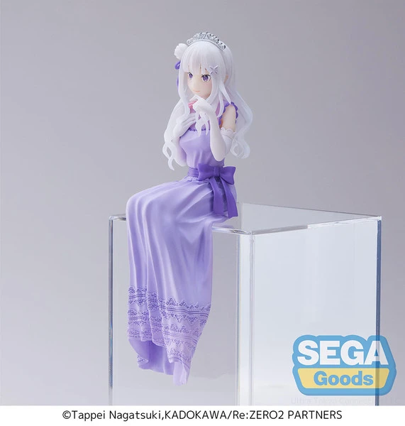 SEGA Emilia Dressed-Up Party Perching Ver Re:ZERO Lost In Memories PM Prize Figure 4 SEGA Emilia Dressed-Up Party Perching Ver Re:ZERO Lost In Memories PM Prize Figure - Image 2