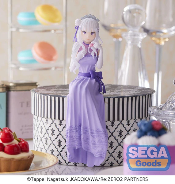 SEGA Emilia Dressed-Up Party Perching Ver Re:ZERO Lost In Memories PM Prize Figure 7 SEGA Emilia Dressed-Up Party Perching Ver Re:ZERO Lost In Memories PM Prize Figure - Image 5