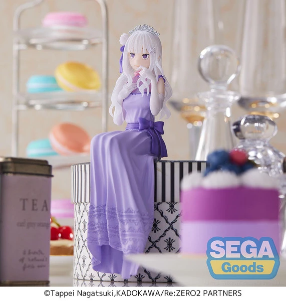 SEGA Emilia Dressed-Up Party Perching Ver Re:ZERO Lost In Memories PM Prize Figure 8 SEGA Emilia Dressed-Up Party Perching Ver Re:ZERO Lost In Memories PM Prize Figure - Image 6