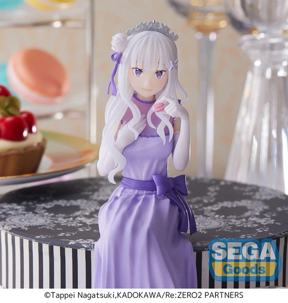 SEGA Emilia Dressed-Up Party Perching Ver Re:ZERO Lost In Memories PM Prize Figure 10 SEGA Emilia Dressed-Up Party Perching Ver Re:ZERO Lost In Memories PM Prize Figure - Image 8