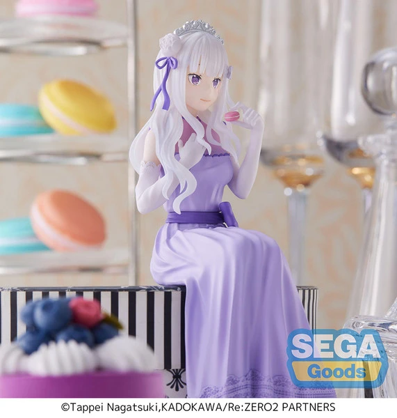 SEGA Emilia Dressed-Up Party Perching Ver Re:ZERO Lost In Memories PM Prize Figure 11 SEGA Emilia Dressed-Up Party Perching Ver Re:ZERO Lost In Memories PM Prize Figure - Image 9