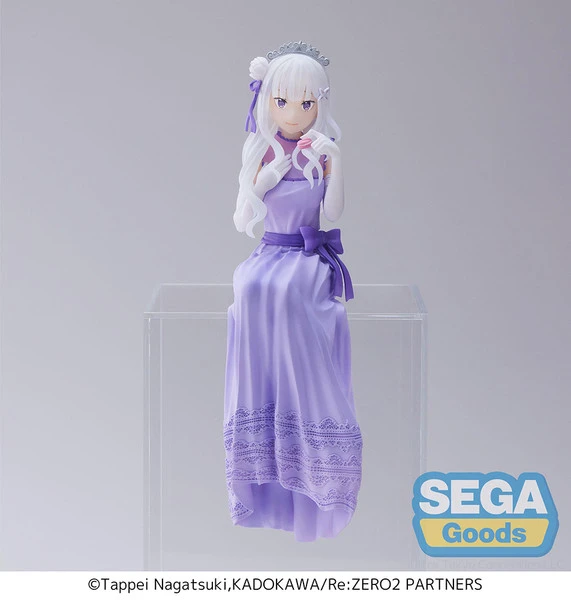 SEGA Emilia Dressed-Up Party Perching Ver Re:ZERO Lost In Memories PM Prize Figure 3 SEGA Emilia Dressed-Up Party Perching Ver Re:ZERO Lost In Memories PM Prize Figure