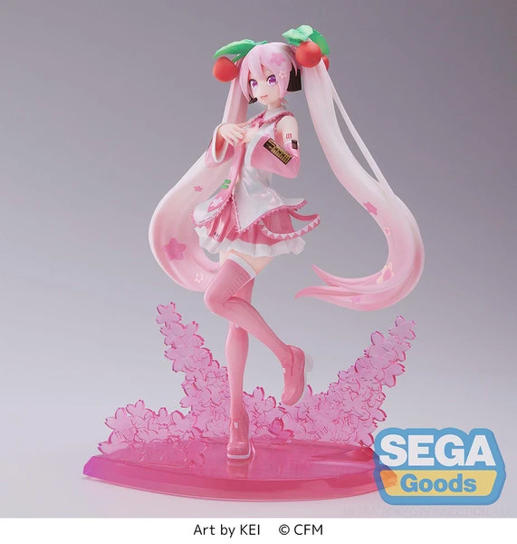 SEGA Hatsune Miku Sakura Miku 2023 Ver Vocaloid Luminasta Figure 4 SEGA Hatsune Miku Sakura Miku 2023 Ver Vocaloid Luminasta Figure - Image 2