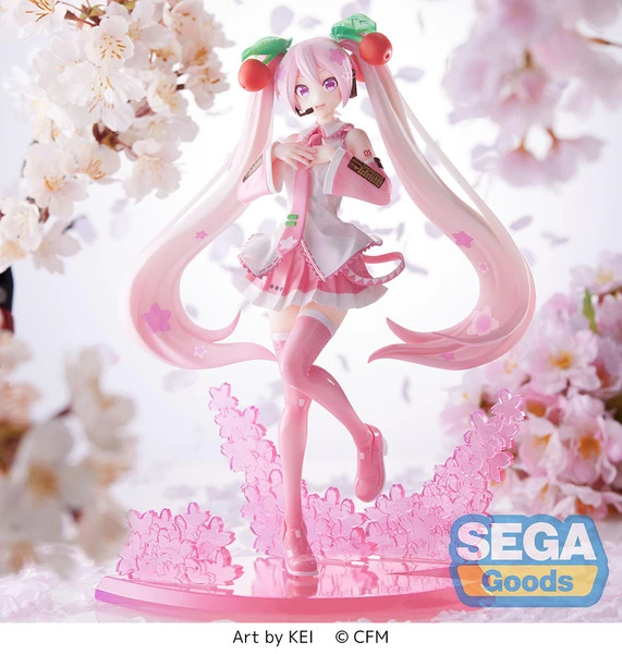 SEGA Hatsune Miku Sakura Miku 2023 Ver Vocaloid Luminasta Figure 7 SEGA Hatsune Miku Sakura Miku 2023 Ver Vocaloid Luminasta Figure - Image 5