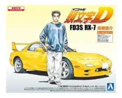 AOSHIMA FD3S RX-7 Takahashi Keisuke Initial D 1/32 Model Kit