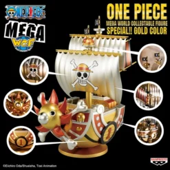 BANPRESTO Sunny Pirate Ship Special Gold Color Ver One Piece Mega World Collectable Prize Figure 11 BANPRESTO Sunny Pirate Ship Special Gold Color Ver One Piece Mega World Collectable Prize Figure -Anime peripheral Sales 4983164189742 figure sunny pirate ship special gold color ver one piece mega world collectable prize altd