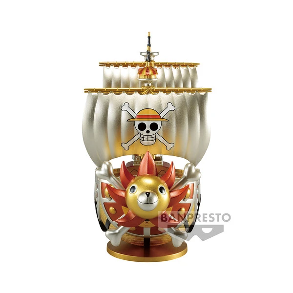 BANPRESTO Sunny Pirate Ship Special Gold Color Ver One Piece Mega World Collectable Prize Figure 3 BANPRESTO Sunny Pirate Ship Special Gold Color Ver One Piece Mega World Collectable Prize Figure