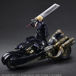 SQUARE ENIX Cloud Strife & Fenrir Play Arts -Kai- Final Fantasy VII Advent Children Action Figure -Anime peripheral Sales 4988601335911 figure cloud strife and fenrir play arts kai final fantasy vii advent children action altd