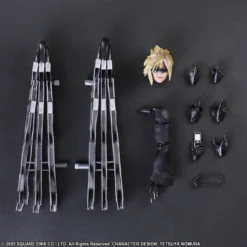 SQUARE ENIX Cloud Strife & Fenrir Play Arts -Kai- Final Fantasy VII Advent Children Action Figure -Anime peripheral Sales 4988601335911 figure cloud strife and fenrir play arts kai final fantasy vii advent children action altg