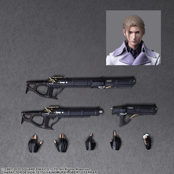 SQUARE ENIX Rufus Shinra Play Arts -Kai- Final Fantasy VII Remake Action Figure 9 SQUARE ENIX Rufus Shinra Play Arts -Kai- Final Fantasy VII Remake Action Figure - Image 7