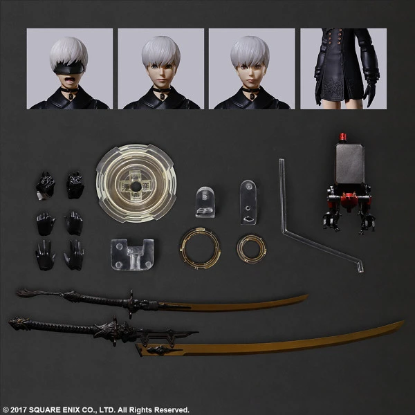 SQUARE ENIX YoRHa No. 9 Type S Deluxe Ver NieR Automata Play Arts Kai Action Figure 9 SQUARE ENIX YoRHa No. 9 Type S Deluxe Ver NieR Automata Play Arts Kai Action Figure - Image 7