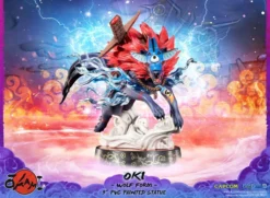 FIRST 4 FIGURES Oki Wolf Form Ver Okami Figure -Anime peripheral Sales 761568008319 figure oki wolf form ver okami altb