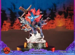 FIRST 4 FIGURES Oki Wolf Form Ver Okami Figure -Anime peripheral Sales 761568008319 figure oki wolf form ver okami altd