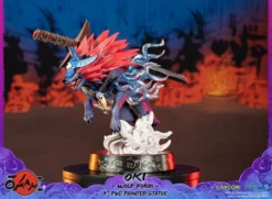 FIRST 4 FIGURES Oki Wolf Form Ver Okami Figure -Anime peripheral Sales 761568008319 figure oki wolf form ver okami alte