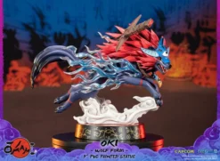 FIRST 4 FIGURES Oki Wolf Form Ver Okami Figure -Anime peripheral Sales 761568008319 figure oki wolf form ver okami altk