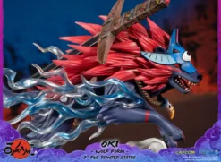 FIRST 4 FIGURES Oki Wolf Form Ver Okami Figure -Anime peripheral Sales 761568008319 figure oki wolf form ver okami altl