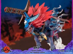 FIRST 4 FIGURES Oki Wolf Form Ver Okami Figure -Anime peripheral Sales 761568008319 figure oki wolf form ver okami altm