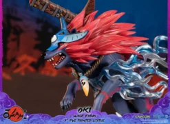 FIRST 4 FIGURES Oki Wolf Form Ver Okami Figure -Anime peripheral Sales 761568008319 figure oki wolf form ver okami altn