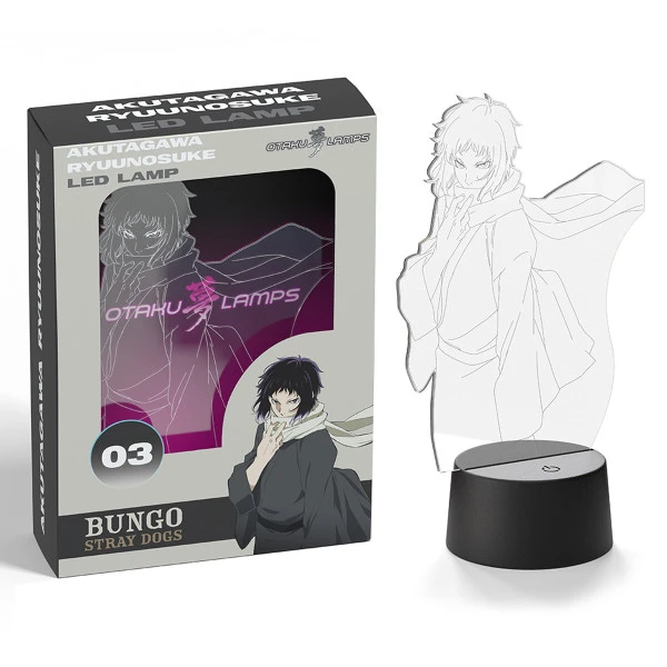 OTAKU LAMPS Ryunosuke Akutagawa Port Mafia Bungo Stray Dogs Otaku Lamp 4 OTAKU LAMPS Ryunosuke Akutagawa Port Mafia Bungo Stray Dogs Otaku Lamp - Image 2