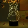 OTAKU LAMPS Lucoa Bust Miss Kobayashi's Dragon Maid Otaku Lamp -Anime peripheral Sales 810093650729 merchandise lucoa bust miss kobayashis dragon maid otaku lamp primary