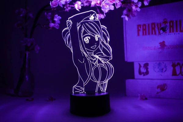 OTAKU LAMPS Lucy Heartfilia Smiling Fairy Tail Otaku Lamp 3 OTAKU LAMPS Lucy Heartfilia Smiling Fairy Tail Otaku Lamp