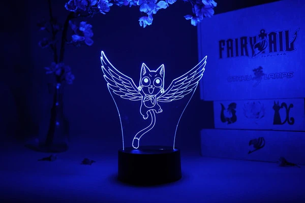 OTAKU LAMPS Happy With Wings Fairy Tail Otaku Lamp 3 OTAKU LAMPS Happy With Wings Fairy Tail Otaku Lamp
