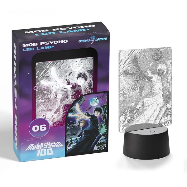 OTAKU LAMPS Shigeo Kageyama And Reigen Arataka Espers Mob Psycho 100 Dual LED Otaku Lamp 4 OTAKU LAMPS Shigeo Kageyama And Reigen Arataka Espers Mob Psycho 100 Dual LED Otaku Lamp - Image 2